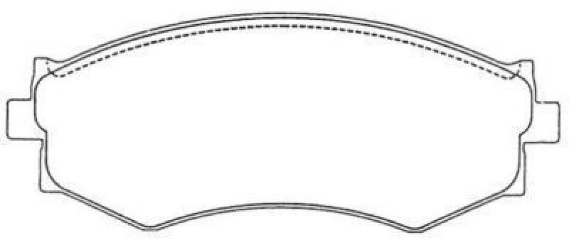 AISIN ASN-243 - Brake Pad Set, disc brake