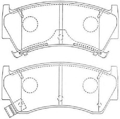 AISIN ASN-246 - Brake Pad Set, disc brake