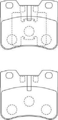 AISIN ASN-248 - Brake Pad Set, disc brake