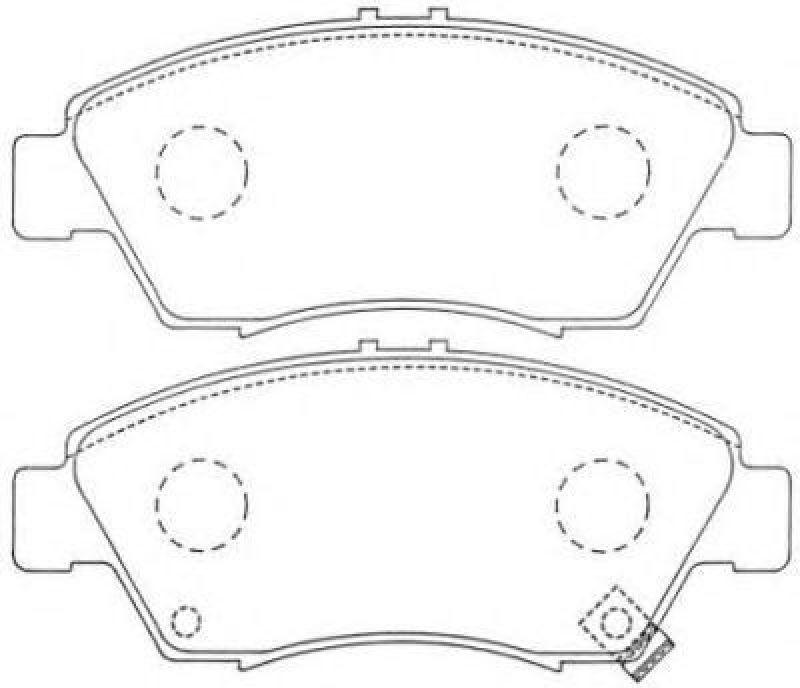 AISIN ASN-250 - Brake Pad Set, disc brake