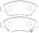 AISIN ASN-250 - Brake Pad Set, disc brake