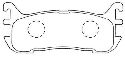 AISIN ASN-251 - Brake Pad Set, disc brake