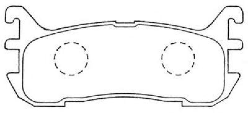 AISIN ASN-251 - Brake Pad Set, disc brake