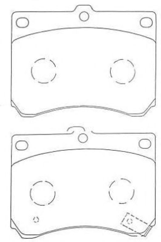 AISIN ASN-252 - Brake Pad Set, disc brake