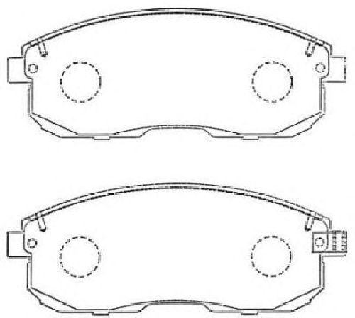 AISIN ASN-257 - Brake Pad Set, disc brake