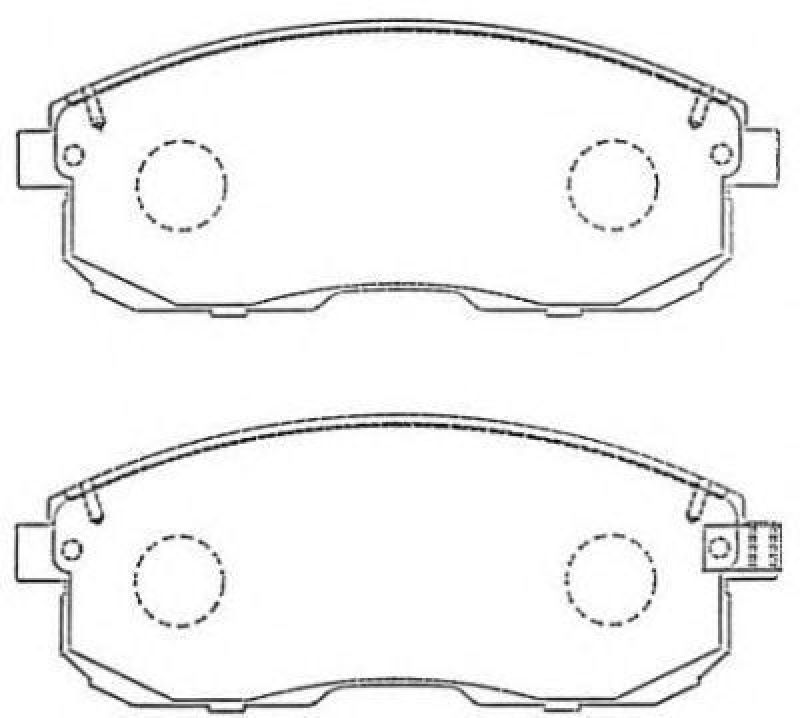 AISIN ASN-257 - Brake Pad Set, disc brake