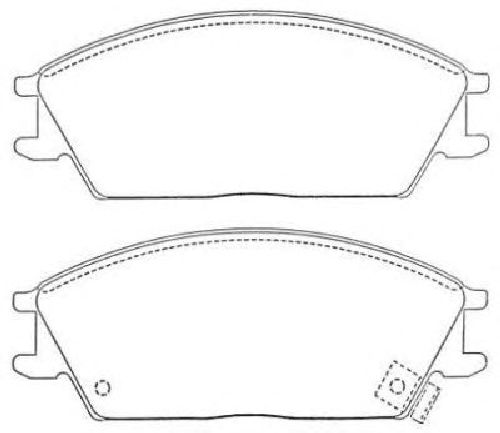 AISIN ASN-258 - Brake Pad Set, disc brake