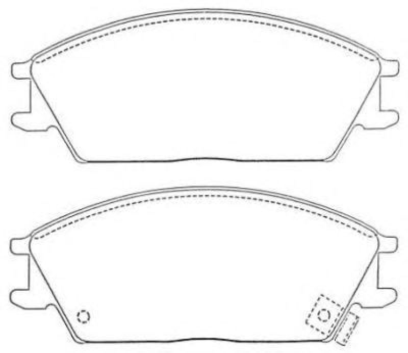 AISIN ASN-258 - Brake Pad Set, disc brake