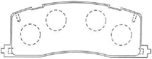 AISIN ASN-259 - Brake Pad Set, disc brake