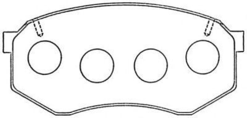 AISIN ASN-260 - Brake Pad Set, disc brake