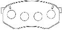 AISIN ASN-260 - Brake Pad Set, disc brake