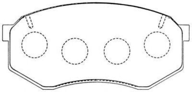 AISIN ASN-261 - Brake Pad Set, disc brake