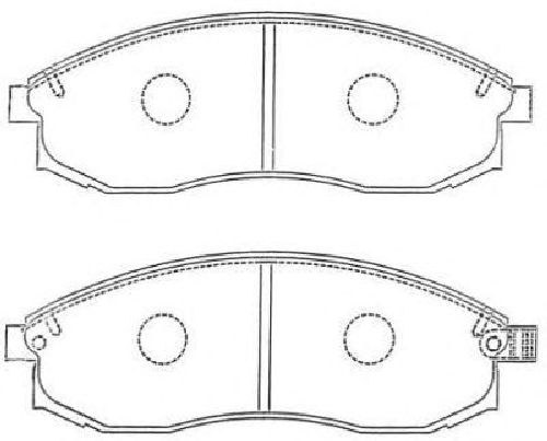 AISIN ASN-263 - Brake Pad Set, disc brake