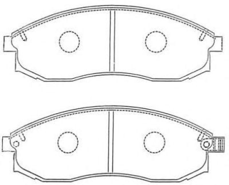 AISIN ASN-263 - Brake Pad Set, disc brake