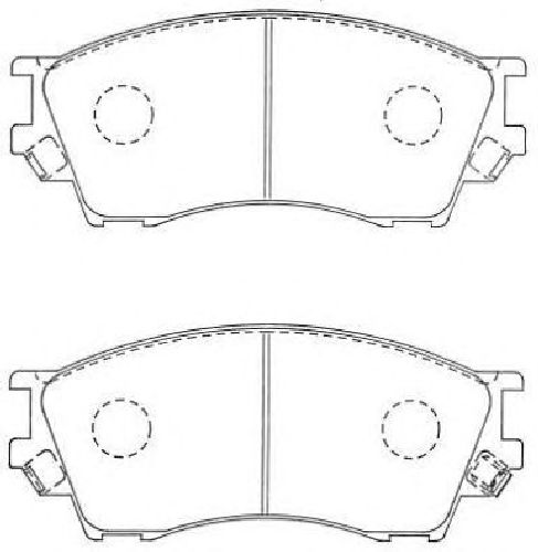 AISIN ASN-264 - Brake Pad Set, disc brake