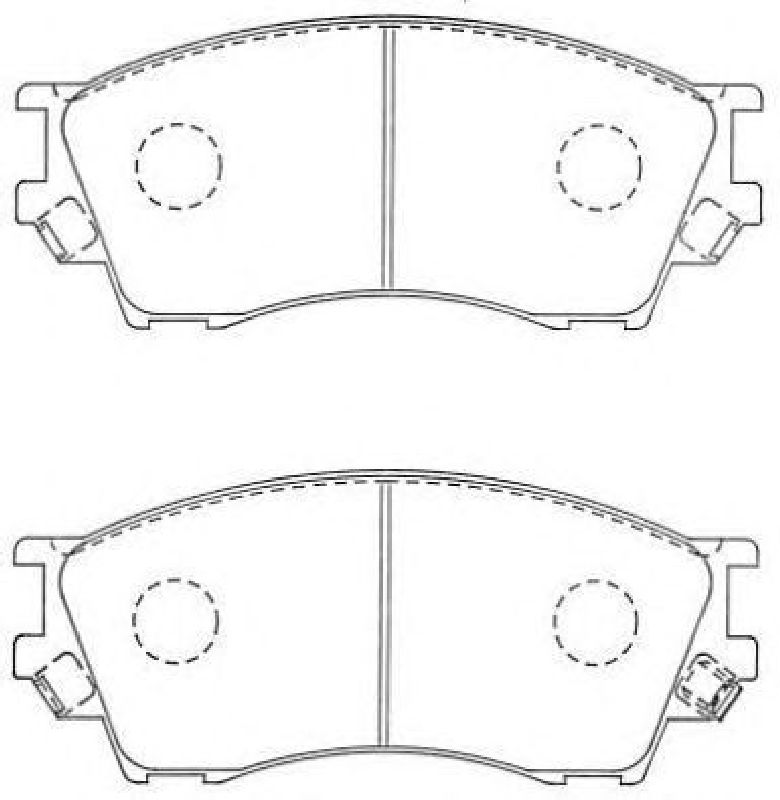 AISIN ASN-264 - Brake Pad Set, disc brake