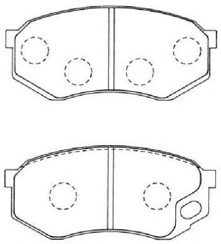 AISIN ASN-265 - Brake Pad Set, disc brake