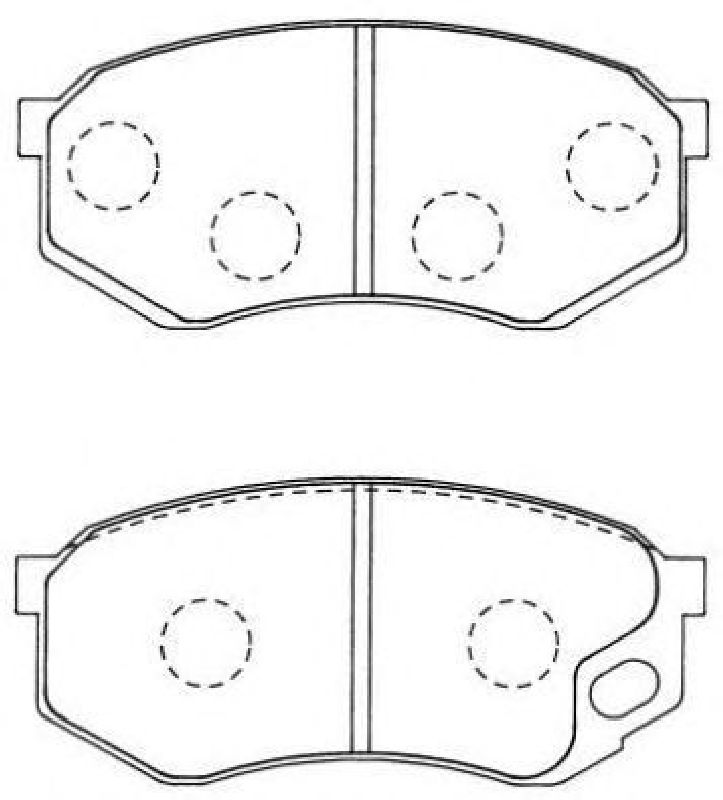 AISIN ASN-265 - Brake Pad Set, disc brake