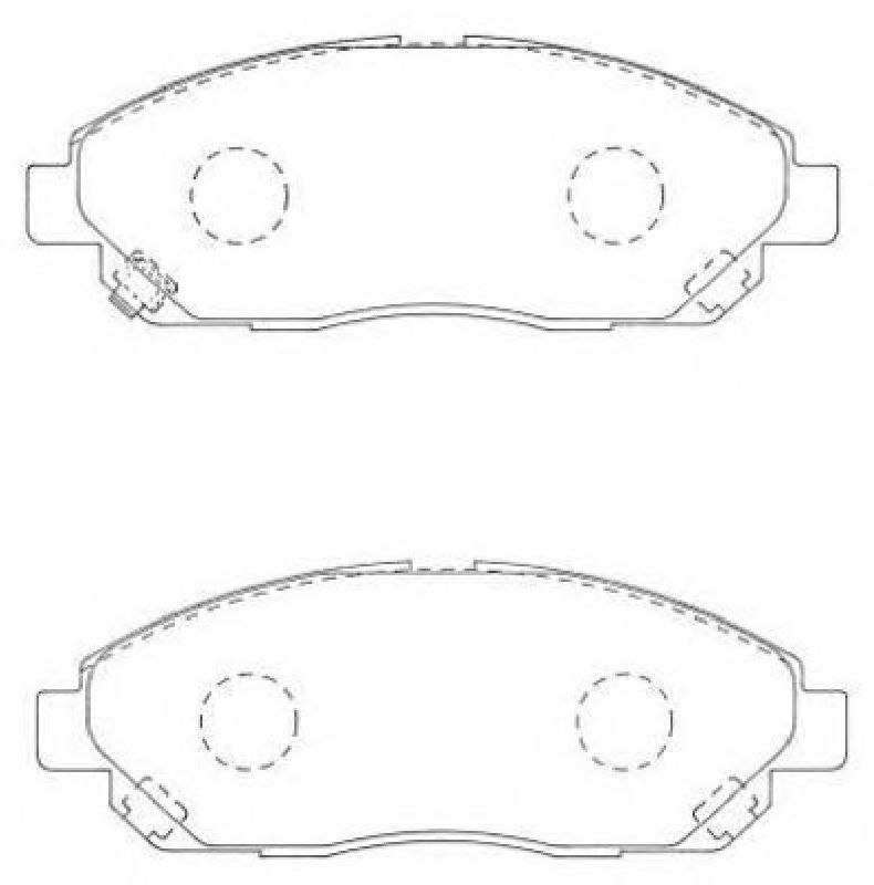 AISIN ASN-266 - Brake Pad Set, disc brake