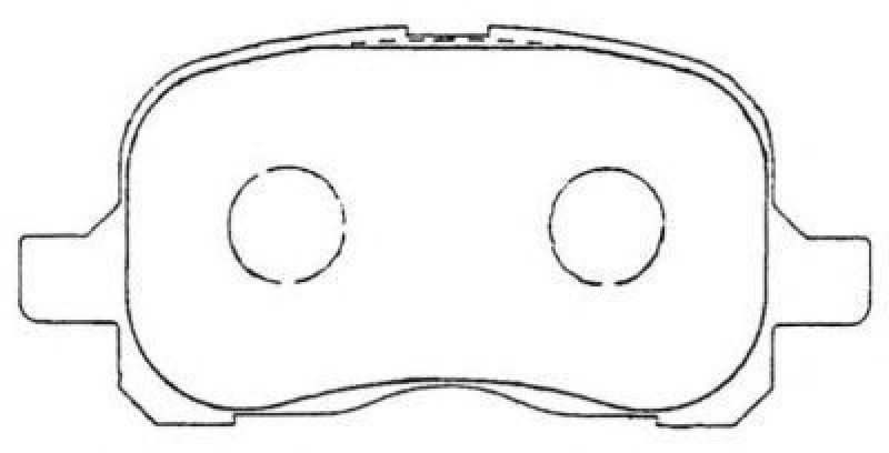 AISIN ASN-267 - Brake Pad Set, disc brake