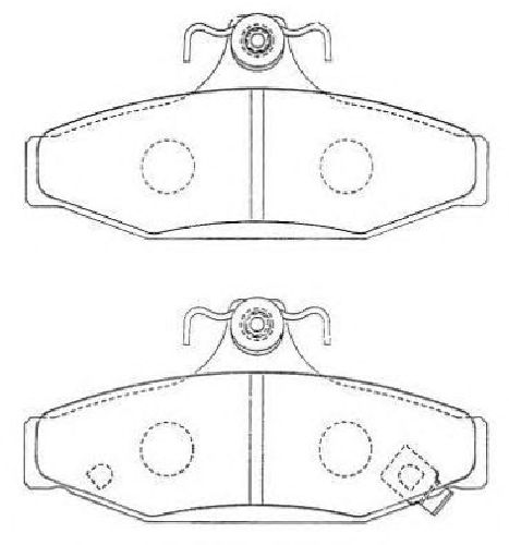 AISIN ASN-270 - Brake Pad Set, disc brake