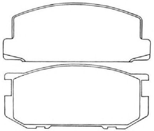 AISIN ASN-51 - Brake Pad Set, disc brake