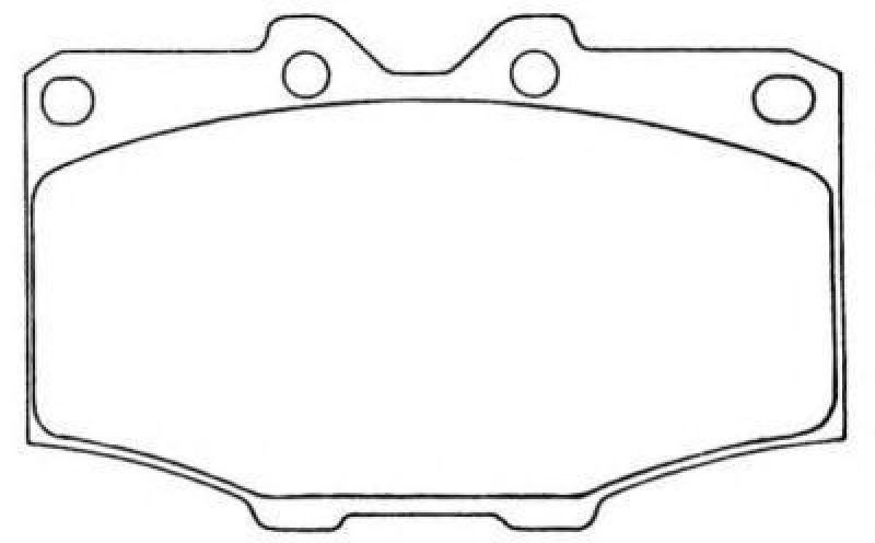 AISIN ASN-60 - Brake Pad Set, disc brake Front Axle TOYOTA