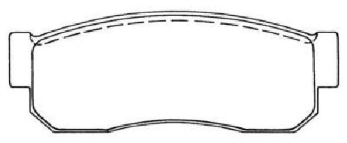 AISIN ASN-76 - Brake Pad Set, disc brake