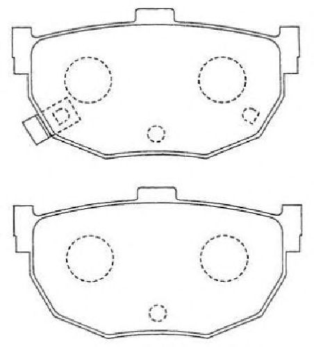 AISIN ASN-88 - Brake Pad Set, disc brake