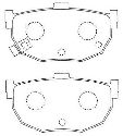 AISIN ASN-88 - Brake Pad Set, disc brake