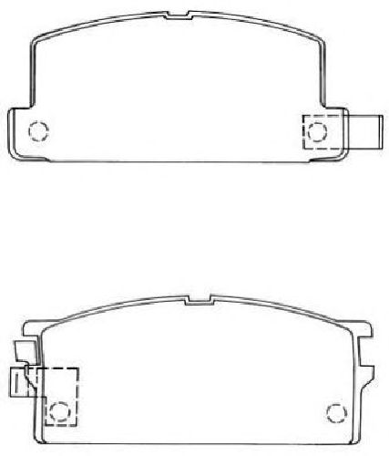 AISIN ASN-95 - Brake Pad Set, disc brake