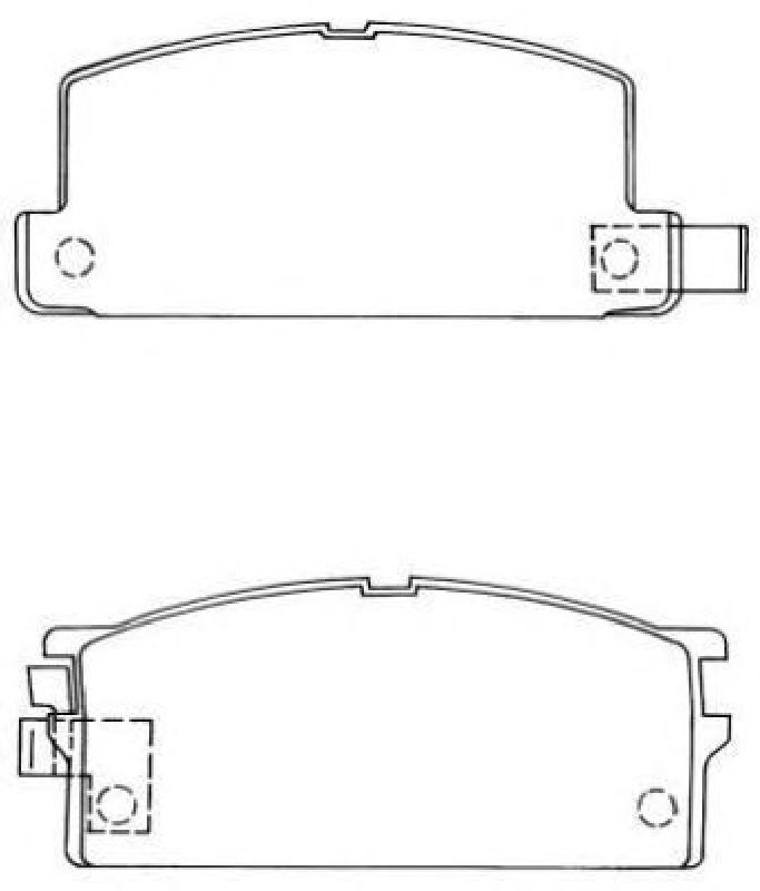 AISIN ASN-95 - Brake Pad Set, disc brake