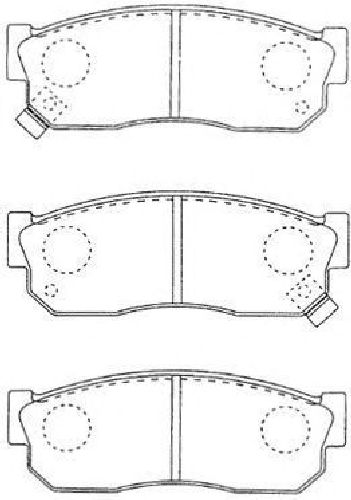 AISIN B1N009 - Brake Pad Set, disc brake