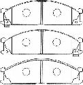 AISIN B1N011 - Brake Pad Set, disc brake Front Axle NISSAN