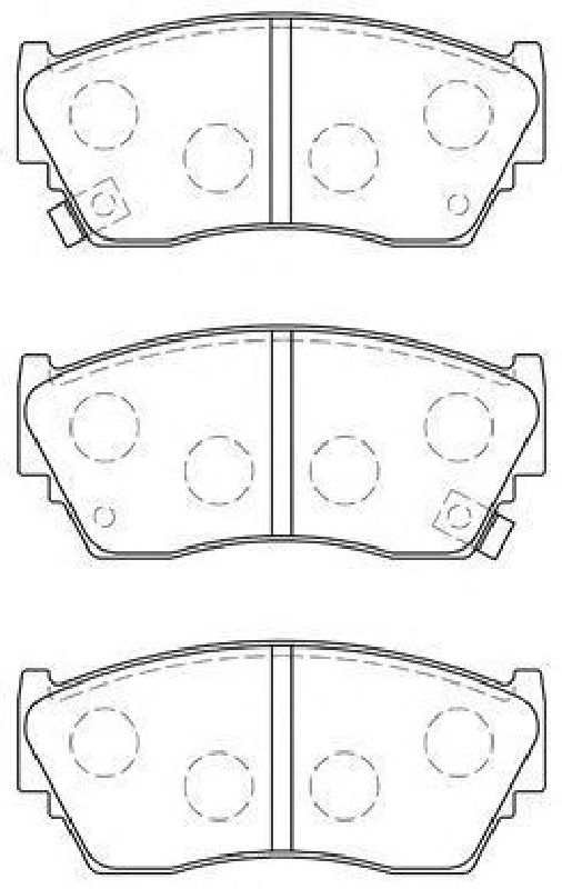 AISIN B1N017 - Brake Pad Set, disc brake