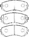 AISIN B1N018 - Brake Pad Set, disc brake Front Axle Rear Axle NISSAN