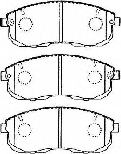 AISIN B1N019 - Brake Pad Set, disc brake