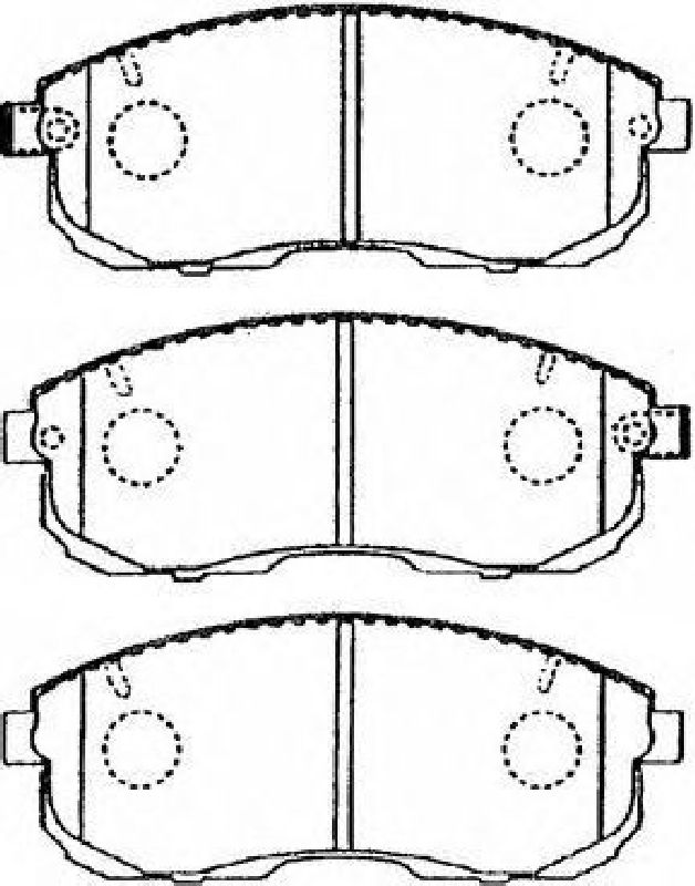 AISIN B1N019 - Brake Pad Set, disc brake