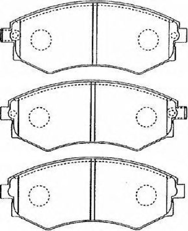 AISIN B1N021 - Brake Pad Set, disc brake