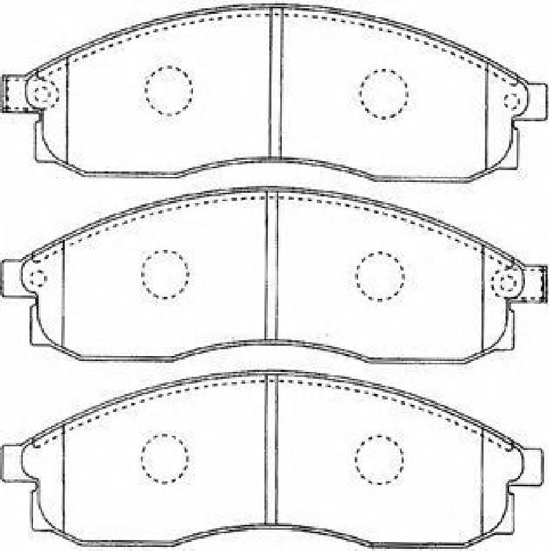 AISIN B1N023 - Brake Pad Set, disc brake