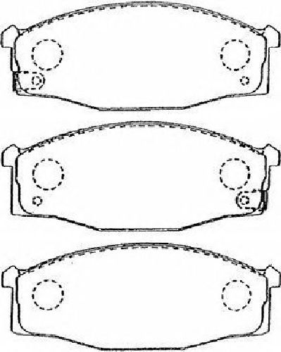 AISIN B1N031 - Brake Pad Set, disc brake