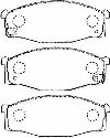 AISIN B1N031 - Brake Pad Set, disc brake