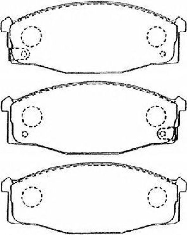 AISIN B1N031 - Brake Pad Set, disc brake