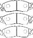 AISIN B1N037 - Brake Pad Set, disc brake Front Axle NISSAN