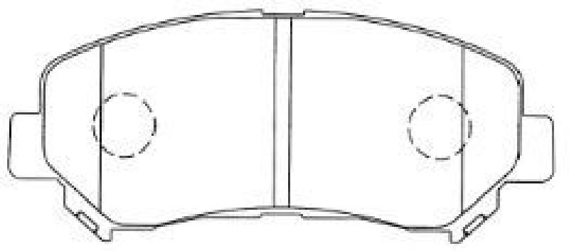 AISIN B1N094 - Brake Pad Set, disc brake Front Axle NISSAN