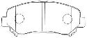 AISIN B1N094 - Brake Pad Set, disc brake Front Axle NISSAN