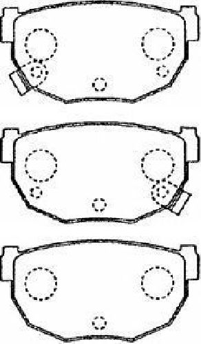 AISIN B2N016 - Brake Pad Set, disc brake