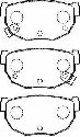 AISIN B2N016 - Brake Pad Set, disc brake