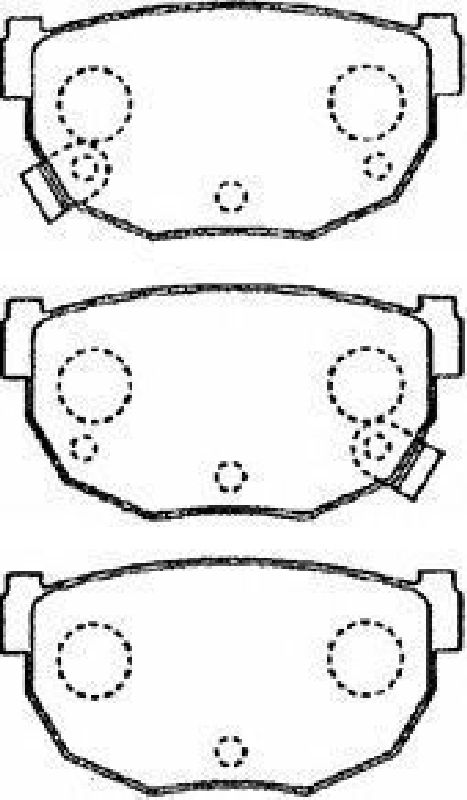 AISIN B2N016 - Brake Pad Set, disc brake