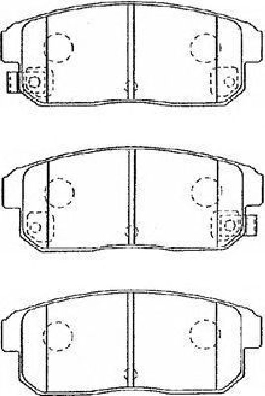 AISIN B2N040 - Brake Pad Set, disc brake